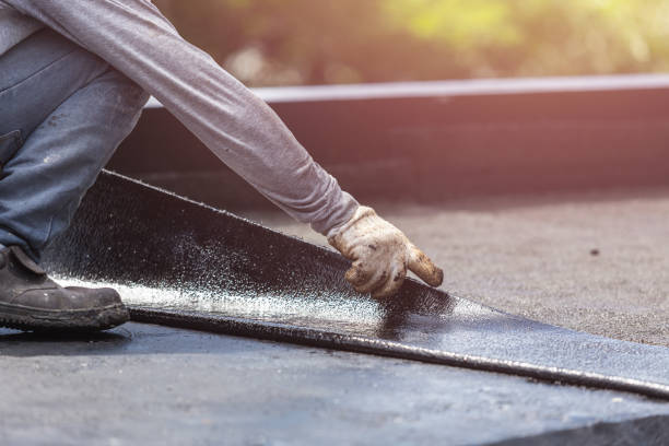 Professional Basement Waterproofing technician working in Olivet, NJ